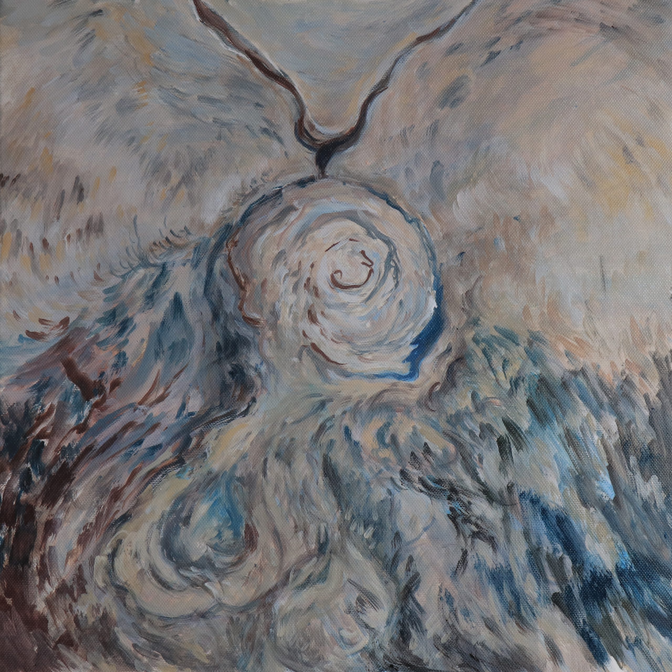 TRANSFORMATION, natural pigments + oil 2018